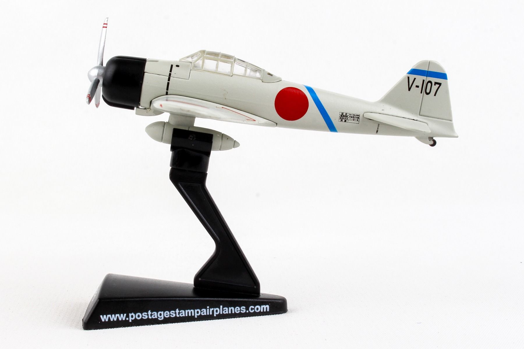 Mitsubishi A6M2 Zero V-107, 1/97 Scale Model Left Side View
