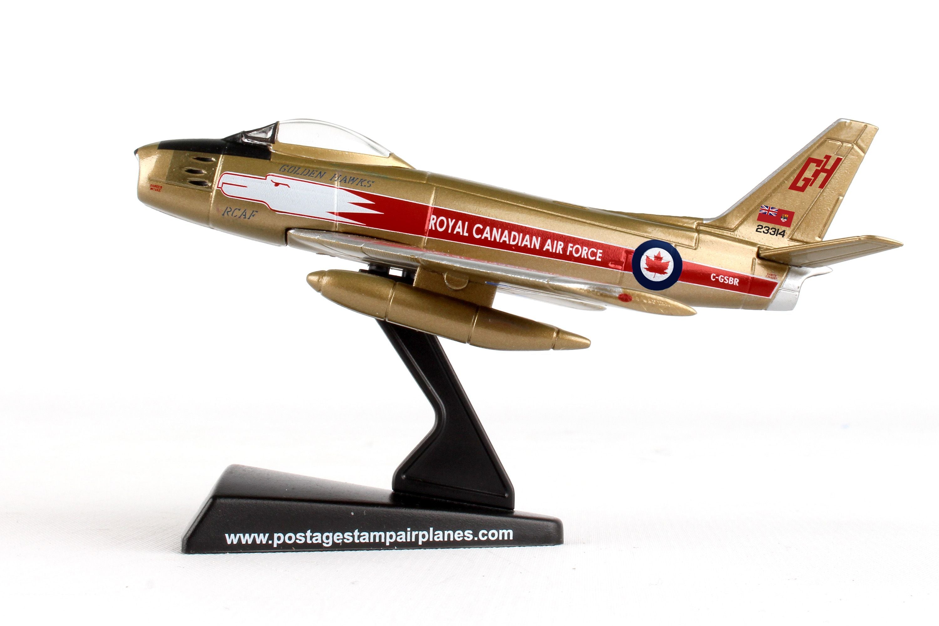 Canadair Sabre “Golden Hawks” Royal Canadian Air Force 1/110 Scale Model Left Side View