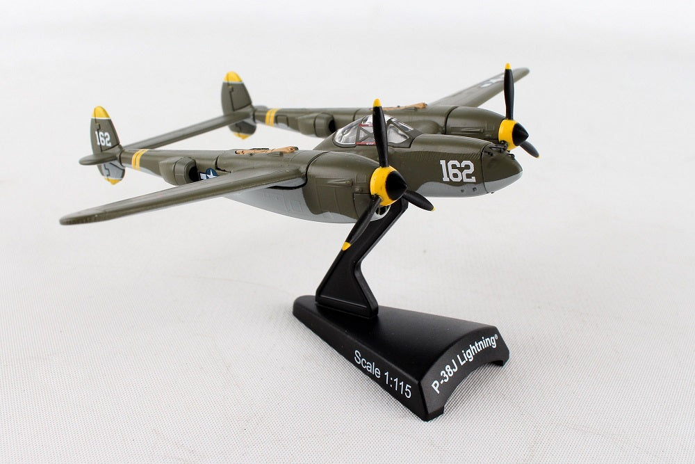 Lockheed P-38J Lightning “23 Skido” 1/115 Scale Model By Daron Postage Stamp