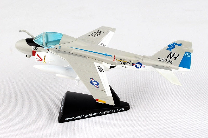 Grumman A-6E Intruder VA-52 “Knightriders” 1/140 Scale Model Left Side View