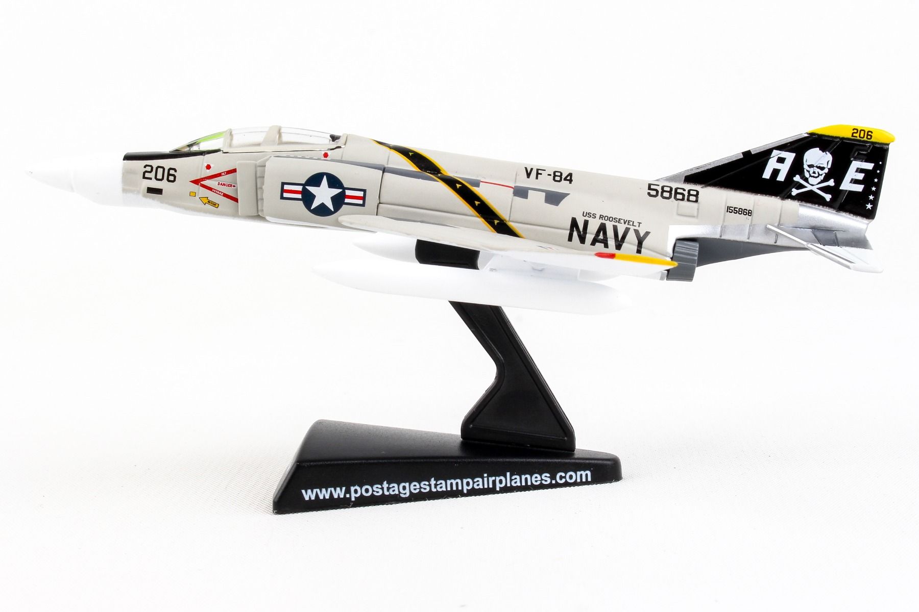 McDonnel Douglas F-4 Phantom II VF-84 “Jolly Rogers” 1/155 Scale Model Left Side View