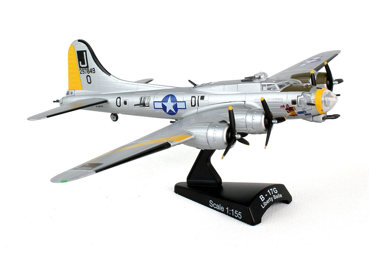 Boeing B-17G Flying Fortress “Liberty Belle” 1:155 Scale Model By Daron Postage Stamp
