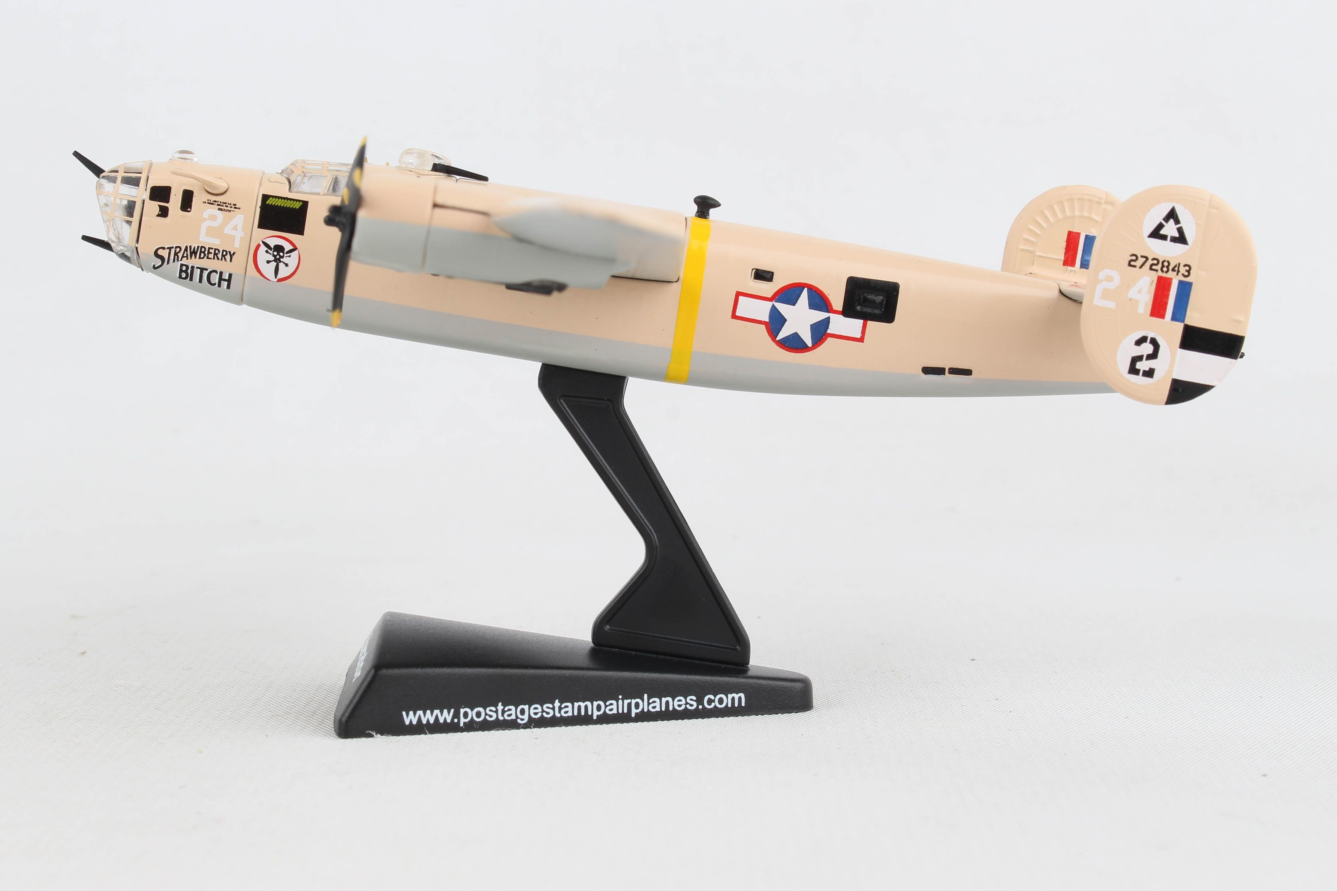 Consolidated B-24D “Strawberry Bitch” 1/163 Scale Diecast Model Left Side View