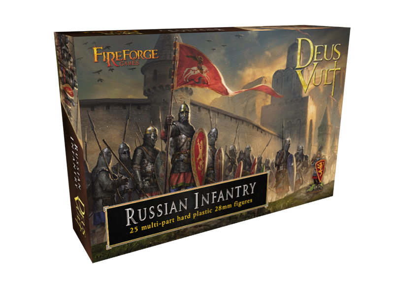 Medieval Russian Infantry, 28mm Plastic Model Figures