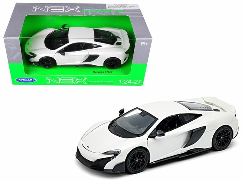 Maclaren 675LT Coupe, 1/24-27 Scale Diecast Car (White)