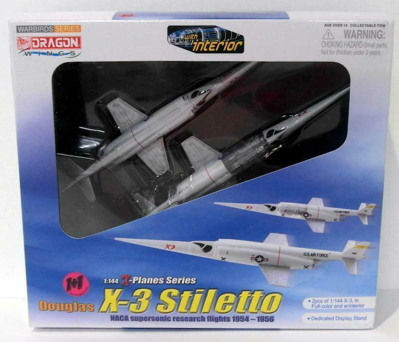 Douglas X-3 Stiletto, NACA Supersonic Research Flights 1954-56 1/144 Scale Model By Dragon Models