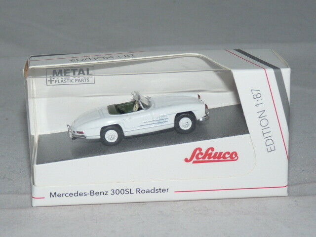 Mercedes Benz 300SL Roadster (White), 1:87 (HO) Scale Diecast Model