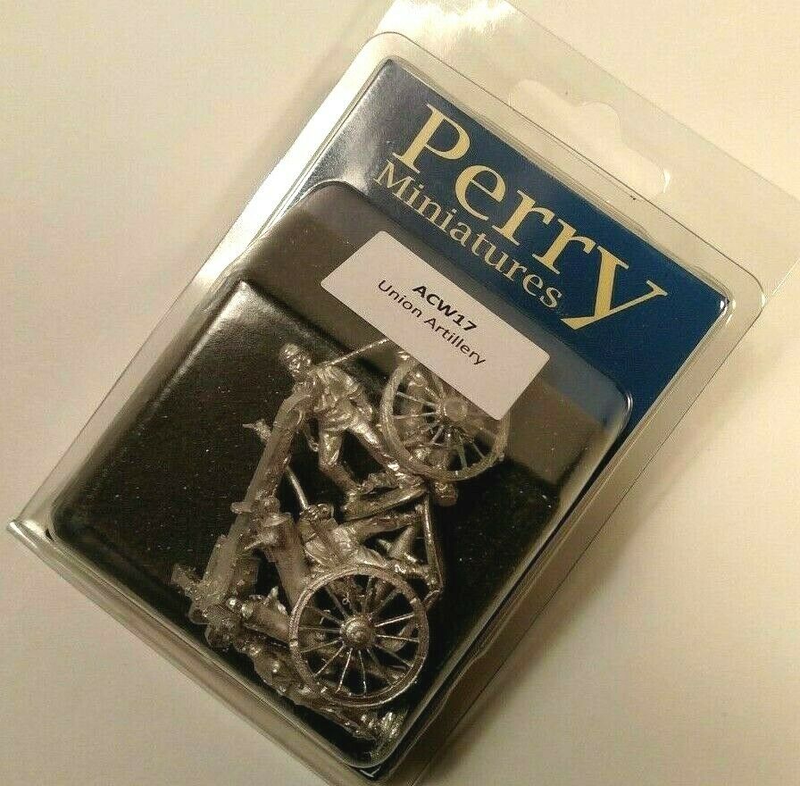 Union Artillery Firing Piece 28 mm Scale Model Metal Figures Blister Package