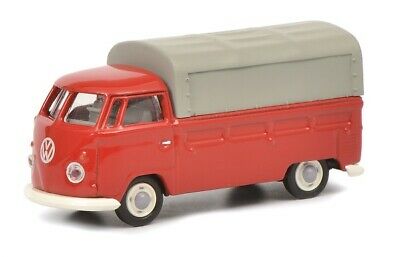 Volkswagen Type 2 T1 Pick Up (Red), 1:87 Scale Diecast Model