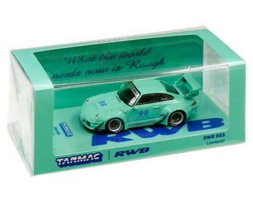 Porsche RAUH-Welt BEGRIFF (RWB) 993 #98 Lomianki (Turquoise) 1:64 Scale Diecast Car