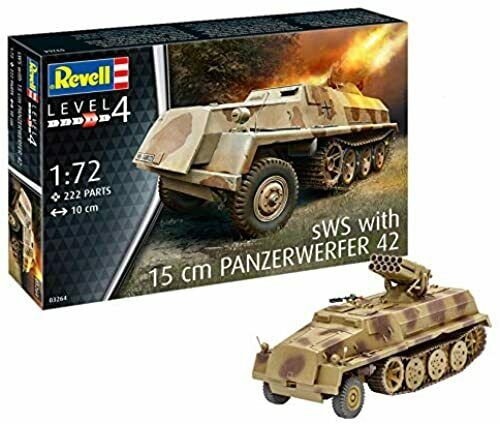 sWS Halftrack w/15cm Panzerwerfer 42 Gun 1/72 Scale Model Kit