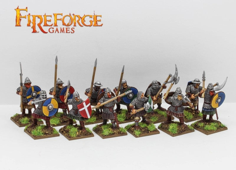 Scandinavian Infantry12th/13th Century, 28mm Model Figures