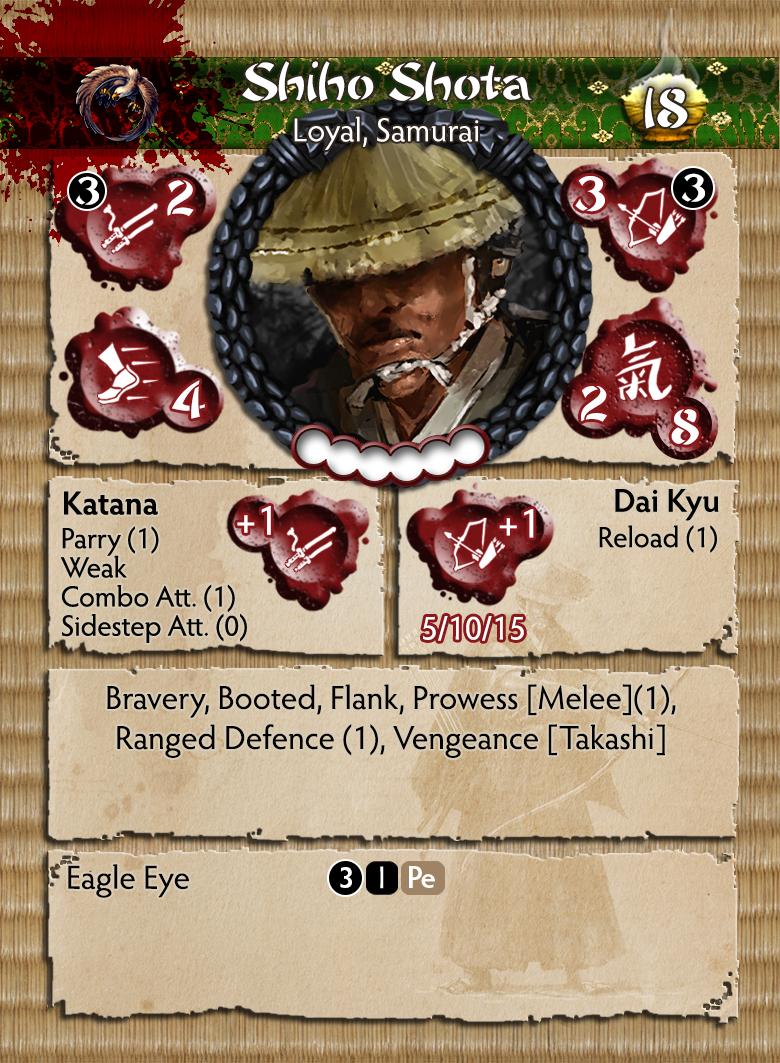 Bushido Shiho Clan “Shiho Shota” Miniature Figure Card Front