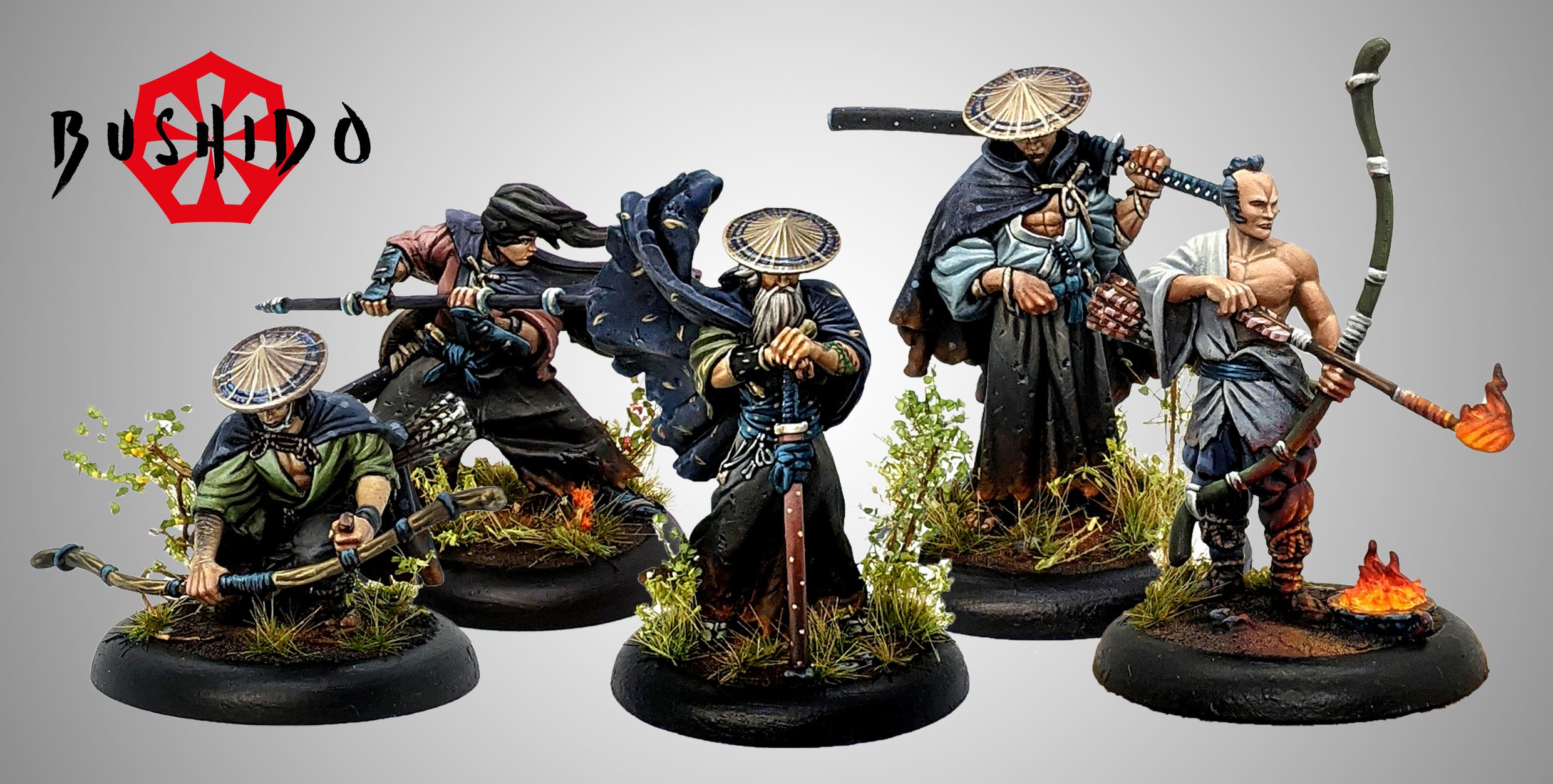 Bushido Shiho Clan Faction Starter Set Painted Example