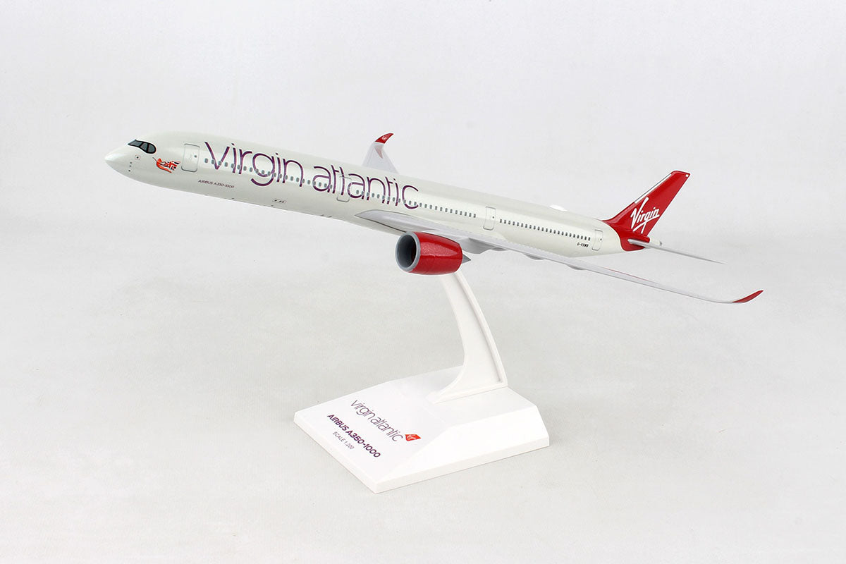 Airbus A350-1000 Virgin Atlantic 1:200 Scale Model Left Front View