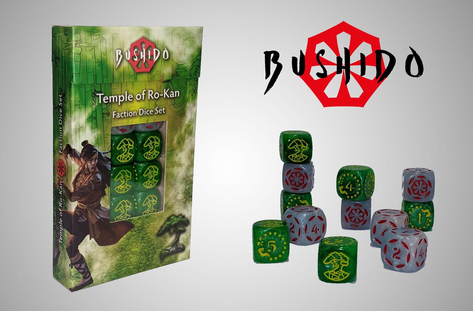 Bushido Temple of Ro-Kan Faction Dice Set