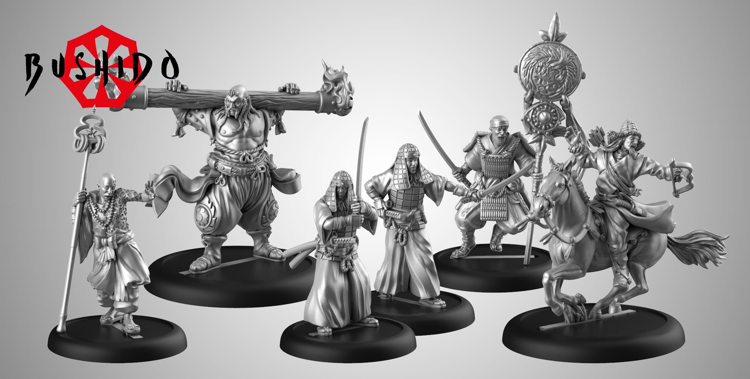 Bushido The Brotherhood Themed Warband Assembled Figures