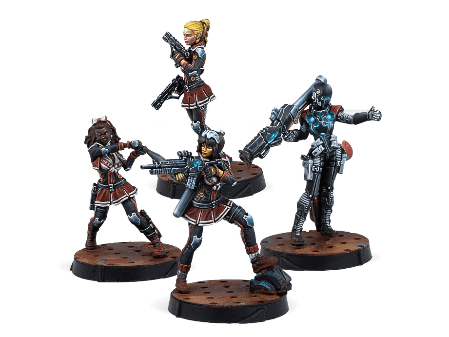 Infinity Nomads Tunguska Cheerkillers Miniature Game Figures
