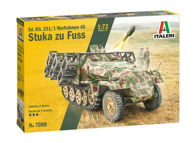 Sd.Kfz. 251/1 Wurfrahmen Stuka Zu Fuss Half-Track 1/72 Scale Model Kit
