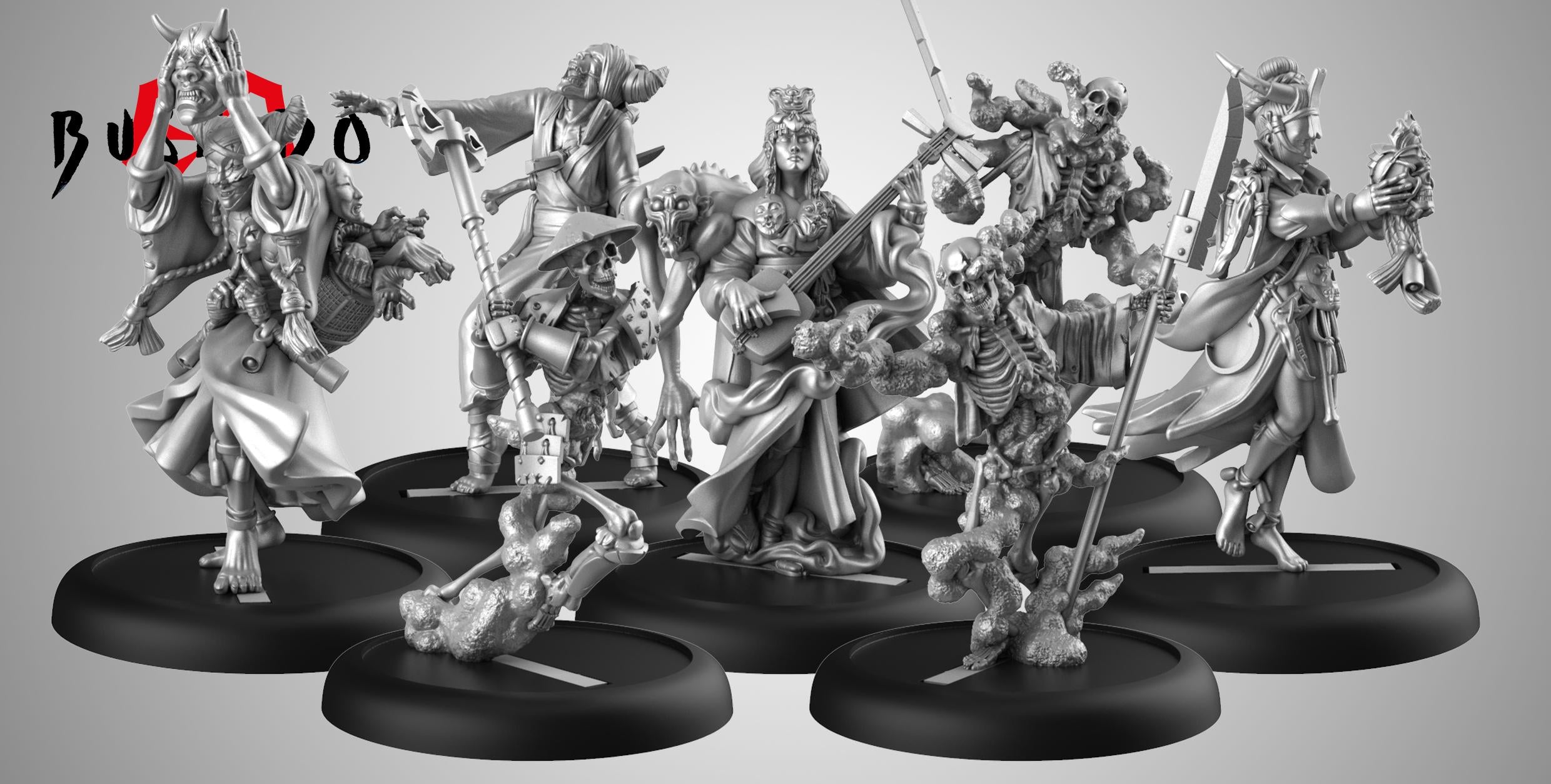 Yuta of Yurei Themed Warband Faction Metal Figure Set