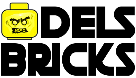 DelsBricks logo — pop culture minifigure specialist