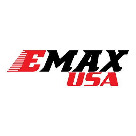 This is the official EMAX brand logo representing innovative FPV racing drones.
