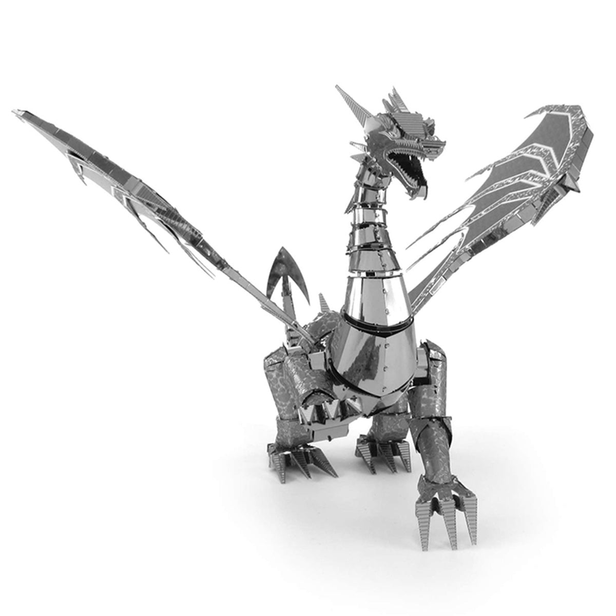 Silver Dragon Metal Earth Model Kit Front View