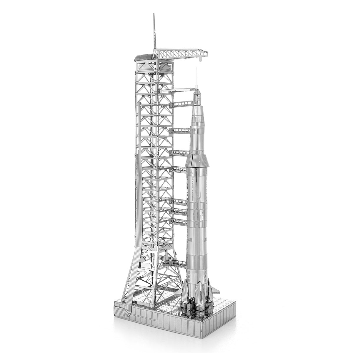 Apollo Saturn V with Gantry Metal Earth Model Kit Corner View