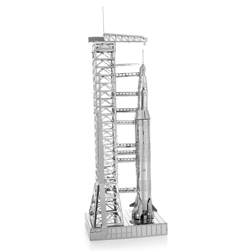 Apollo Saturn V with Gantry Metal Earth Model Kit Side View