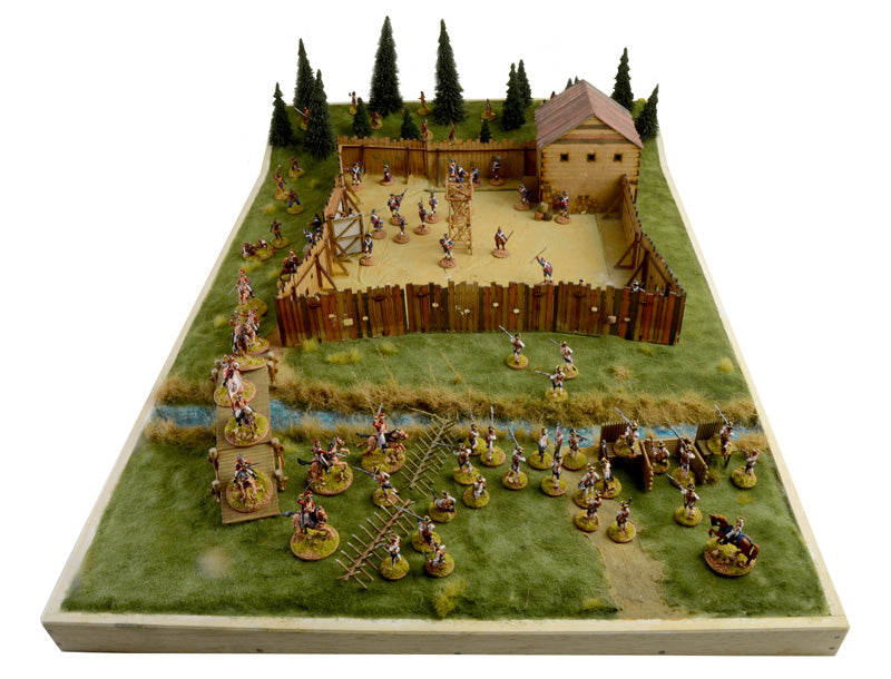 French Indian War 1754-1763 The Last Outpost, 1/72 Scale Diorama Battle Set Example Diorama