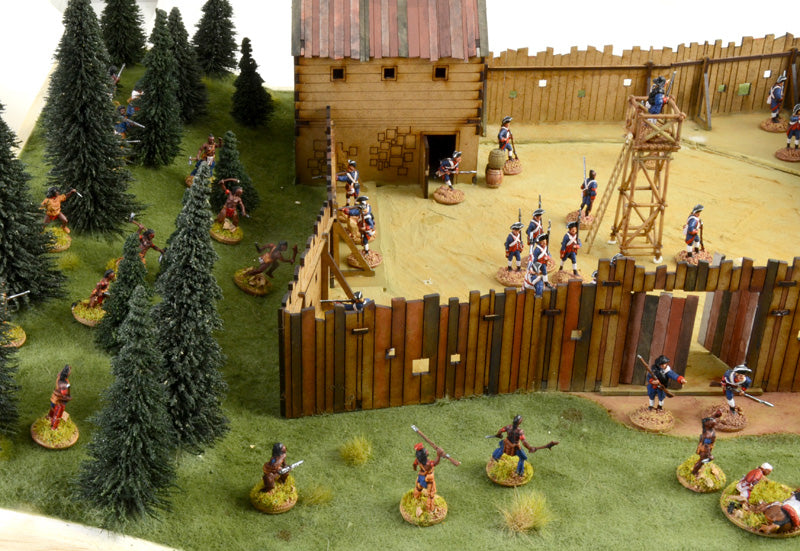 French Indian War 1754-1763 The Last Outpost, 1/72 Scale Diorama Battle Set Diorama Diorama Close Up