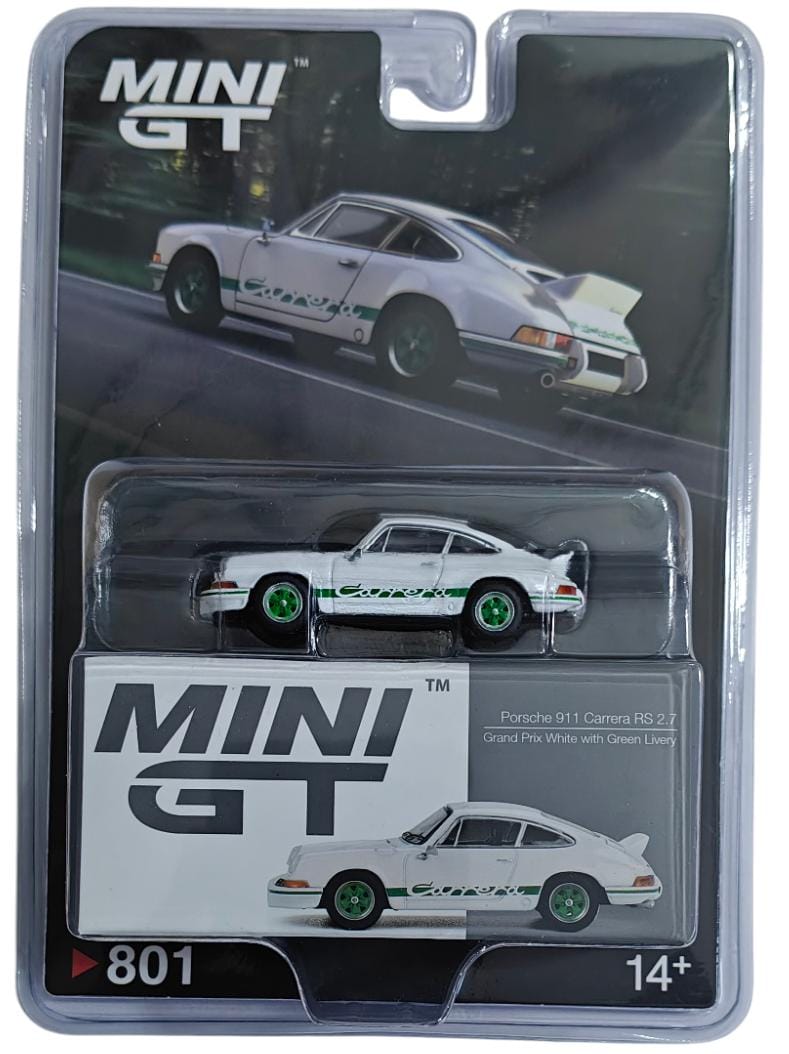 Mini GT Porsche 911 Carrera RS 2.7 1/64 Diecast in Retail Packaging