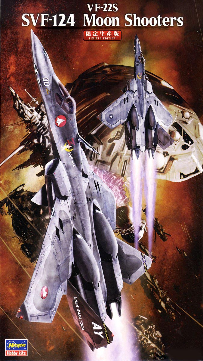 Macross 7 VF-22S SVF-124 Moon Shooters,1:72 Scale Model Kit