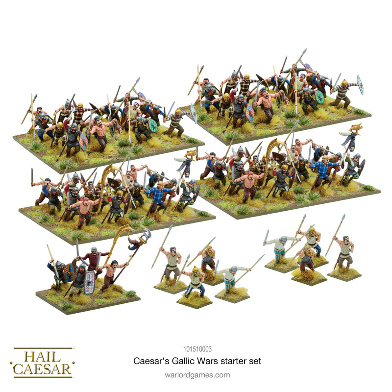 Hail Caesar: Caesar’s Gallic Wars Starter Set Tabletop Miniature Game Gallic Figures