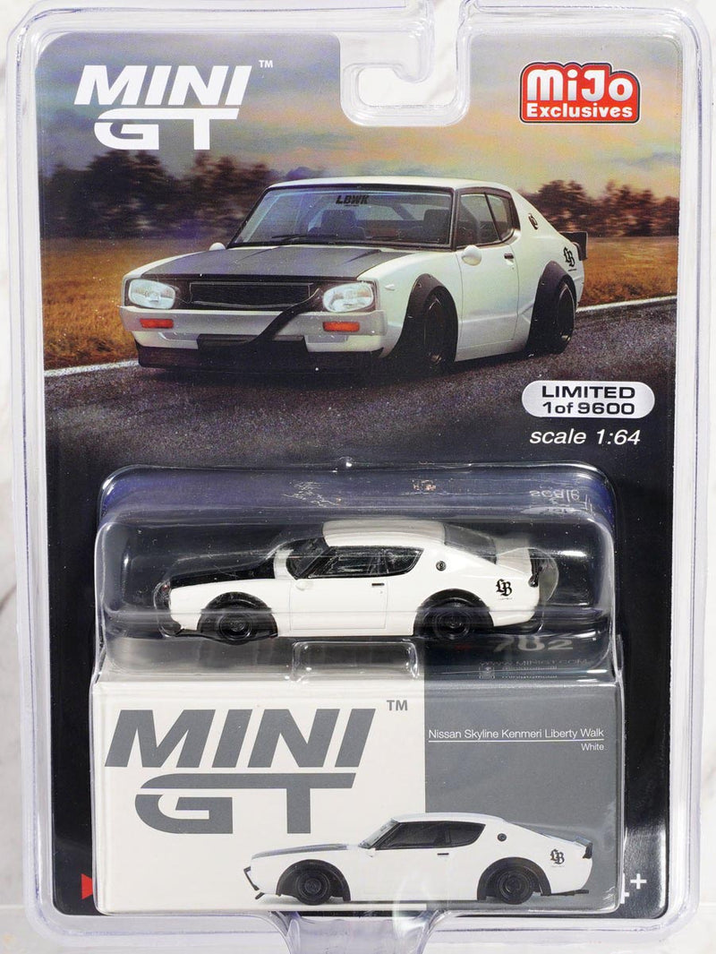 Nissan Skyline Kenmeri Liberty Walk (White) 1:64 Scale Diecast Car Blister Packaging