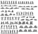 British Infantry and Heavy Weapons, 1:144 (12 mm) Scale Model Plastic Figures Contents