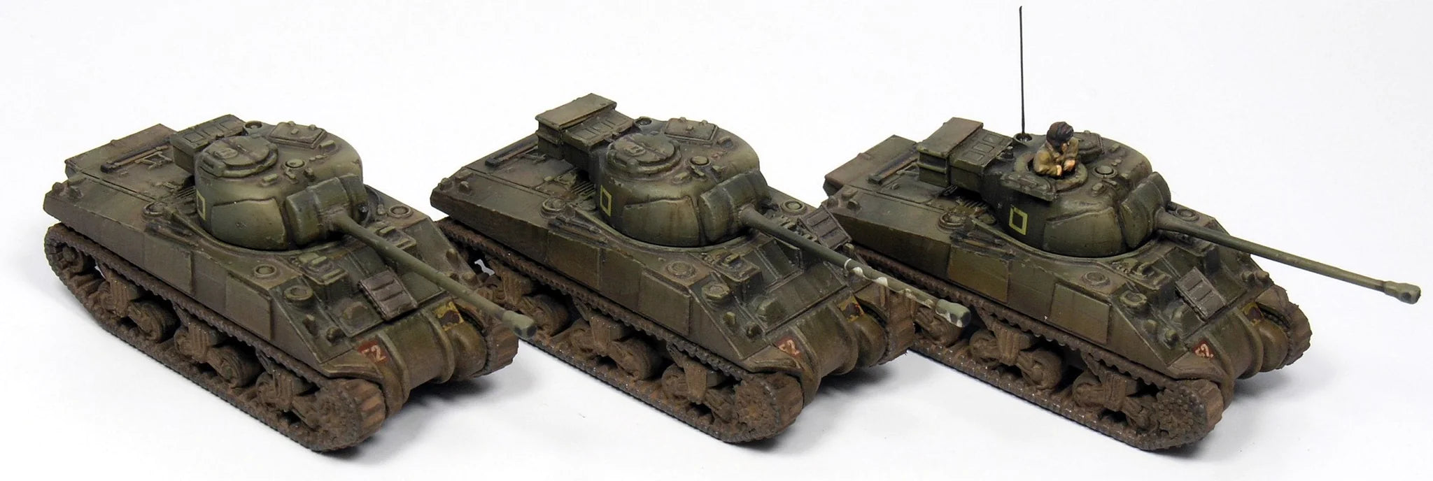 Sherman Firefly, 1:144 (12 mm) Scale Model Plastic Kit (Set of 6) British Markings