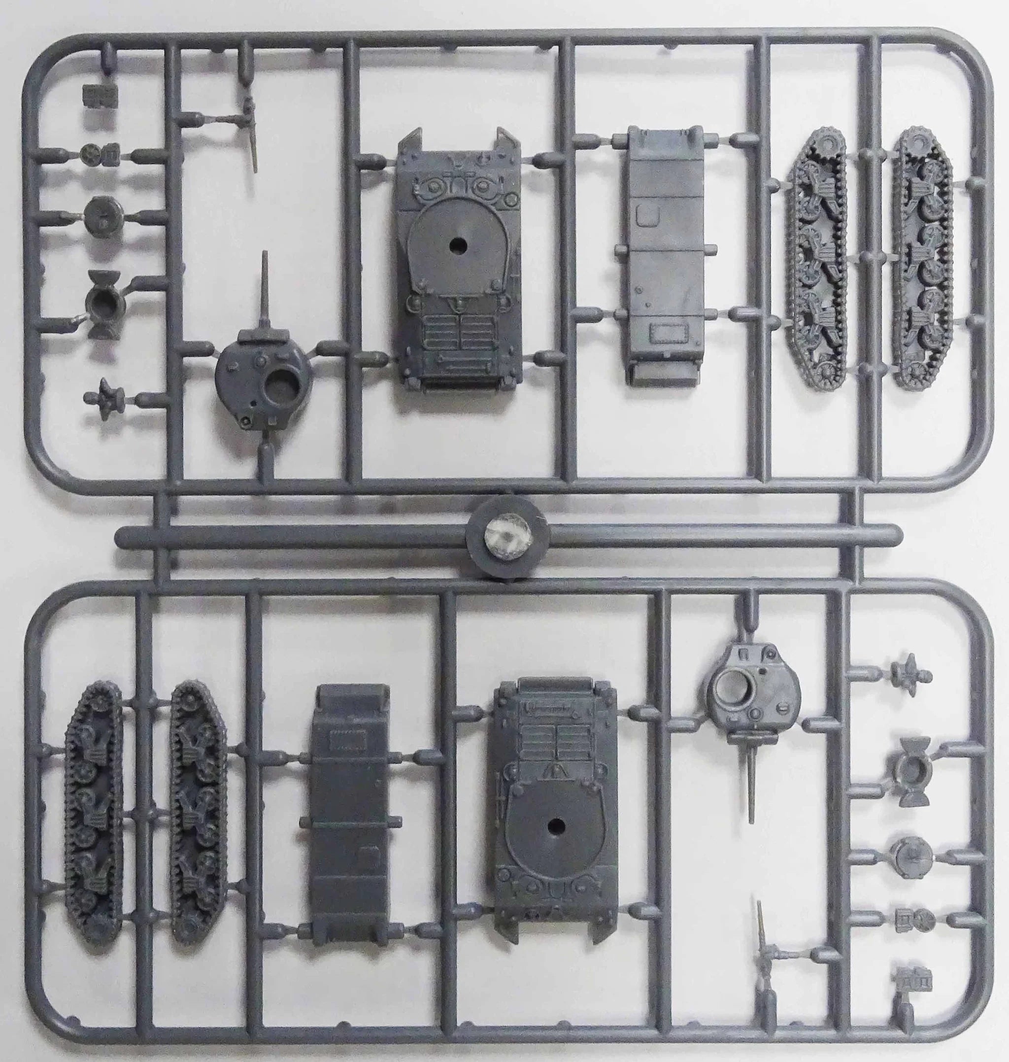 M4A3 Sherman 75mm Gun Medium Tank, 1:144 (12 mm) Scale Model Plastic Kit (Set of 6) Example Frames