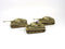 Tiger I Heavy Tank, 1:144 (12 mm) Scale Model Plastic Kit (Set of 6) Side View