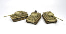 Tiger I Heavy Tank, 1:144 (12 mm) Scale Model Plastic Kit (Set of 6) Painted Example