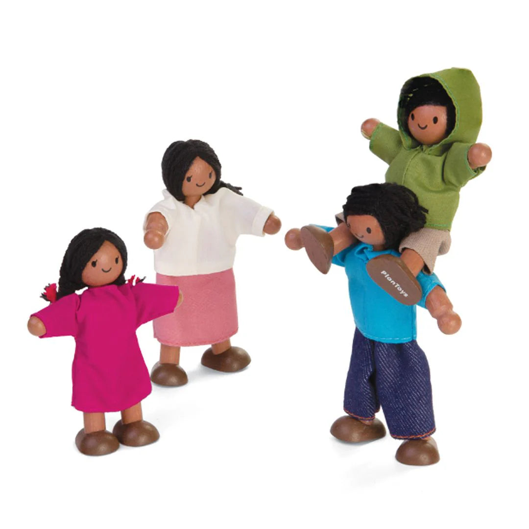 Plan Toys Doll Family (Medium Skin Tone) At Play