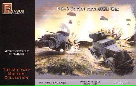 BA-6 Soviet Armored Car (2) 1/72 Scale Model Kit