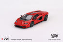 Lamborghini Countach LPI 800-4 (Rosso Mars) 1:64 Scale Diecast Car Left Front View