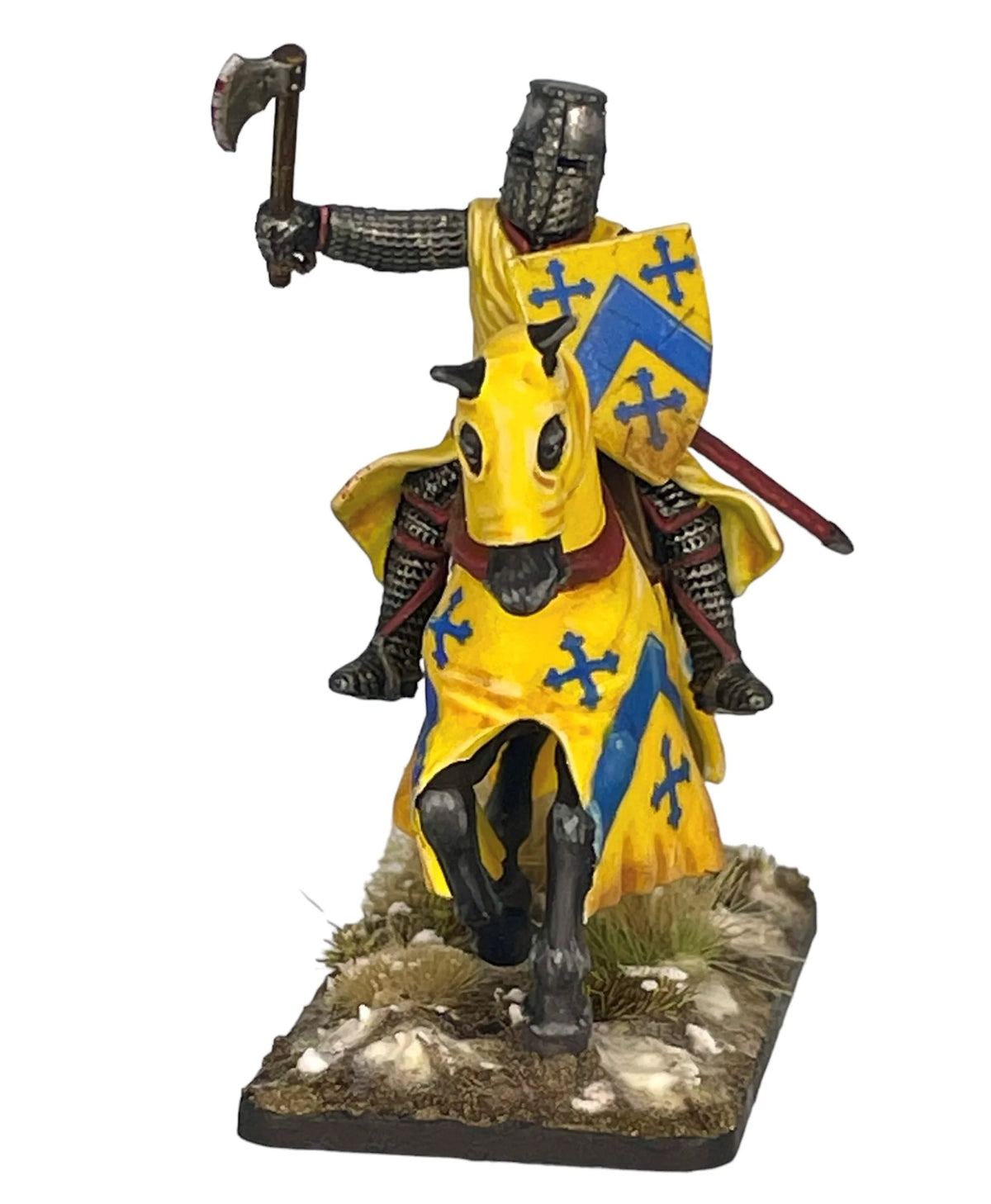 Medieval & Fantasy Heads, Cloaks & Shields, 28 mm Scale Plastic Close Up Knight with Axe