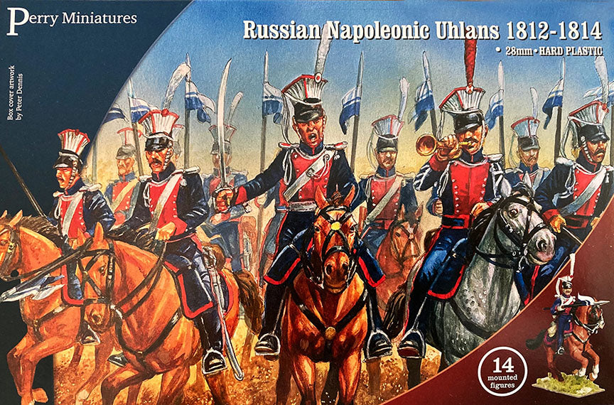 Napoleonic Russian Uhlans 1812 – 1814, 28 mm Scale Model Plastic Figures