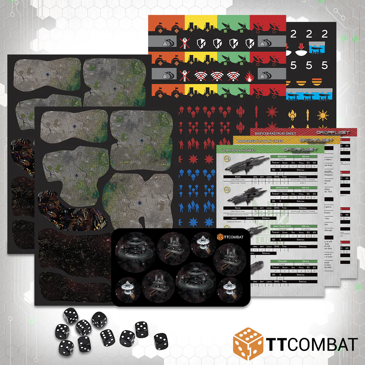 Dropfleet Commander 2-Player Starter Set Game Sheets