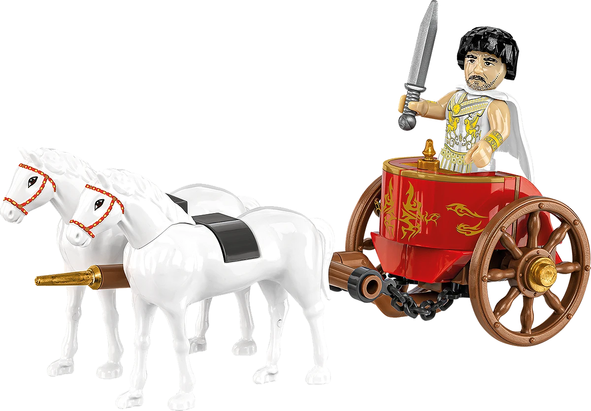 COBI 20069 Roman Chariot box featuring a Triumphant General and two white horses.