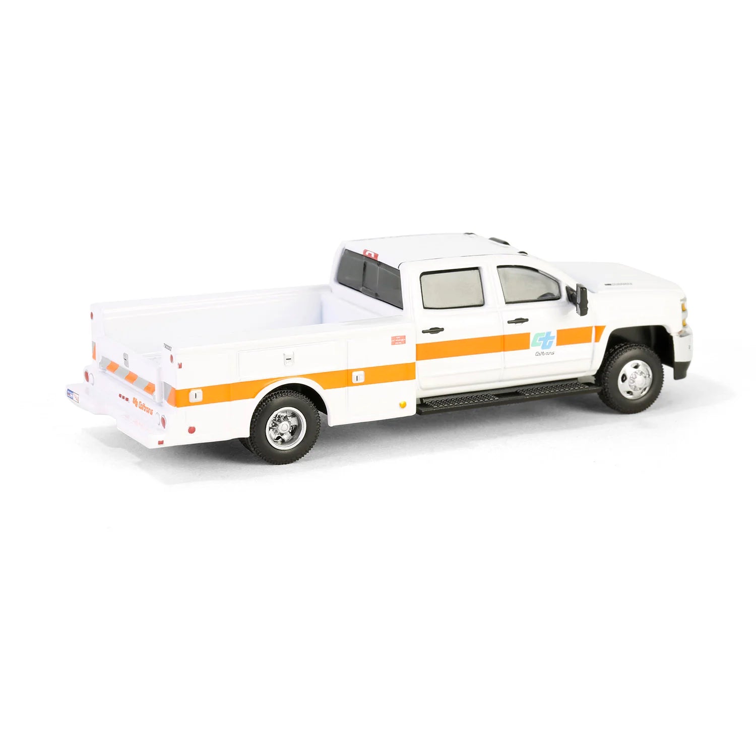 2016 Chevrolet Silverado 3500 HD Dually – CalTrans 1:64 Scale Diecast Model Right Rear View