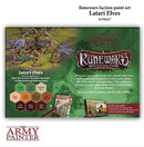 Runewars: Latari Elves Paint Set Back of Box