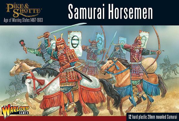 Warlord Games Pike and Shotte Samurai Horsemen 28mm Scale Box Front Art